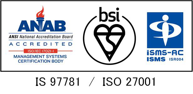 ANAB ACCREDITED bsi ISMS